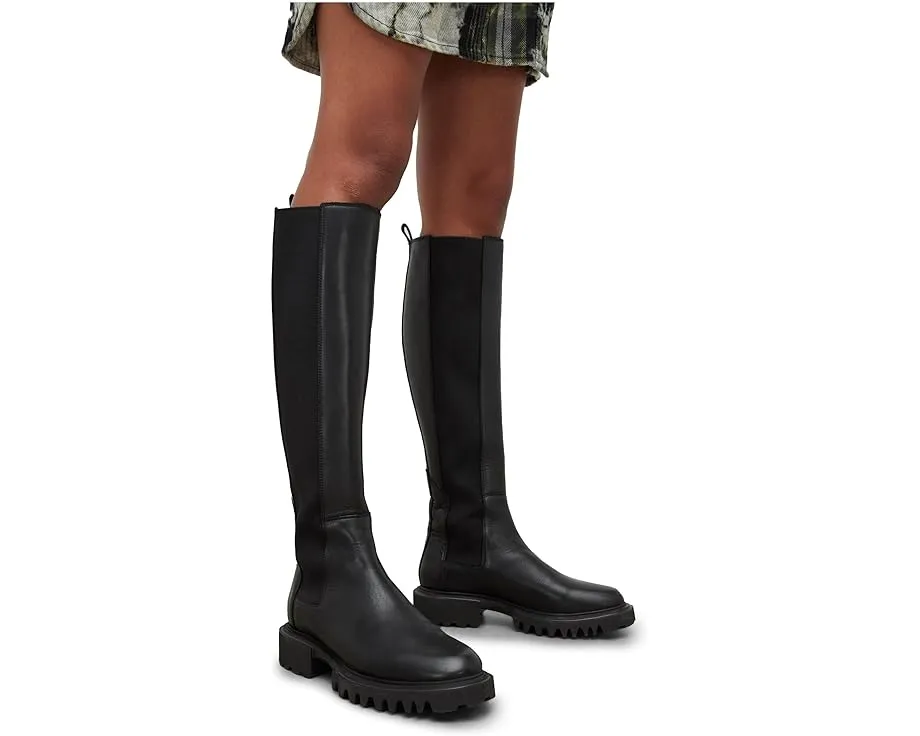 Ботинки AllSaints Maeve до колена с квадратным каблуком