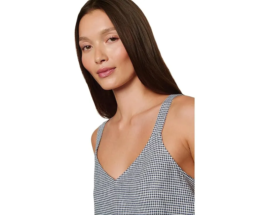 Майка Eberjey с V-образным вырезом из смеси льна с широкими бретелями