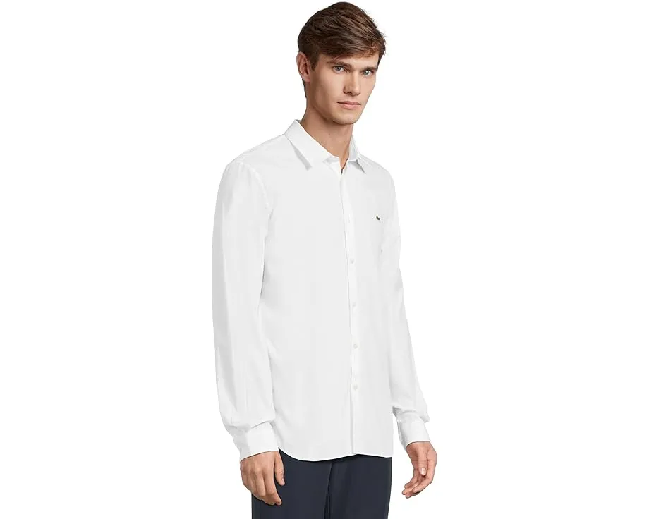 Lacoste рубашка Slim Fit Stretch Cotton Poplin приталенного кроя