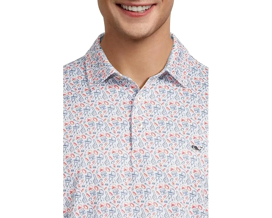 Поло Printed Sankaty от Vineyard Vines с защитой UPF 50+
