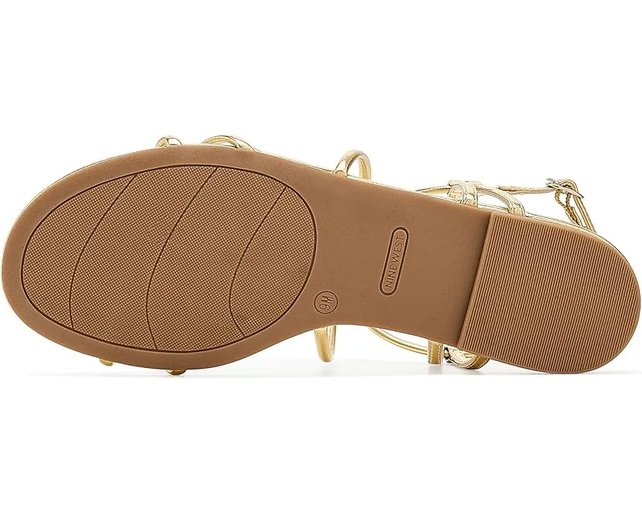 Сандалии Nine West Mariss на плоской подошве с переплетением бретелей и круглым носком