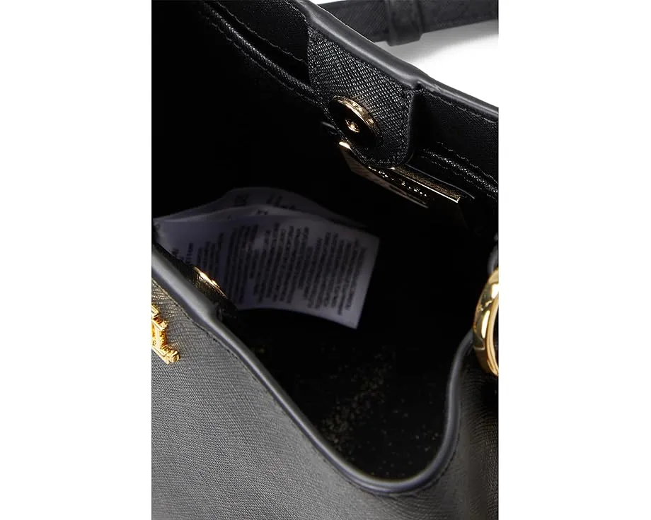 Сумка-ведро Lauren Ralph Lauren Small Reese из тисненой кожи с регулируемым ремнем