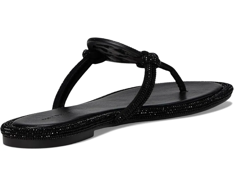 Сандалии Tory Burch Miller Knotted Pave с заклепками и стелькой из овечьей кожи