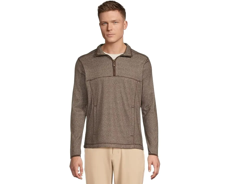 Johnston & Murphy толстовка Textured Fleece Quarter-zip с фактурным флисом