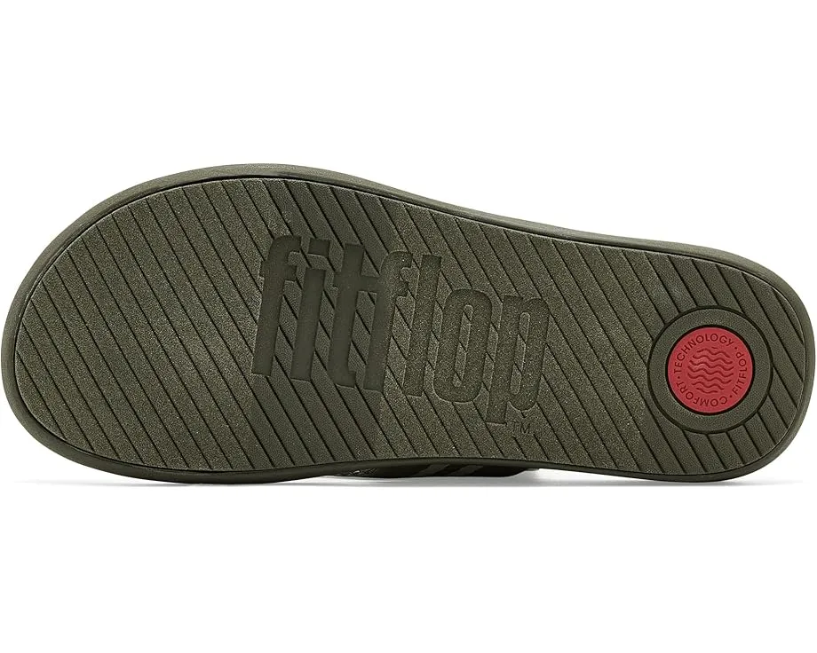Шлепанцы FitFlop Iqushion с двумя полосками и перепонками