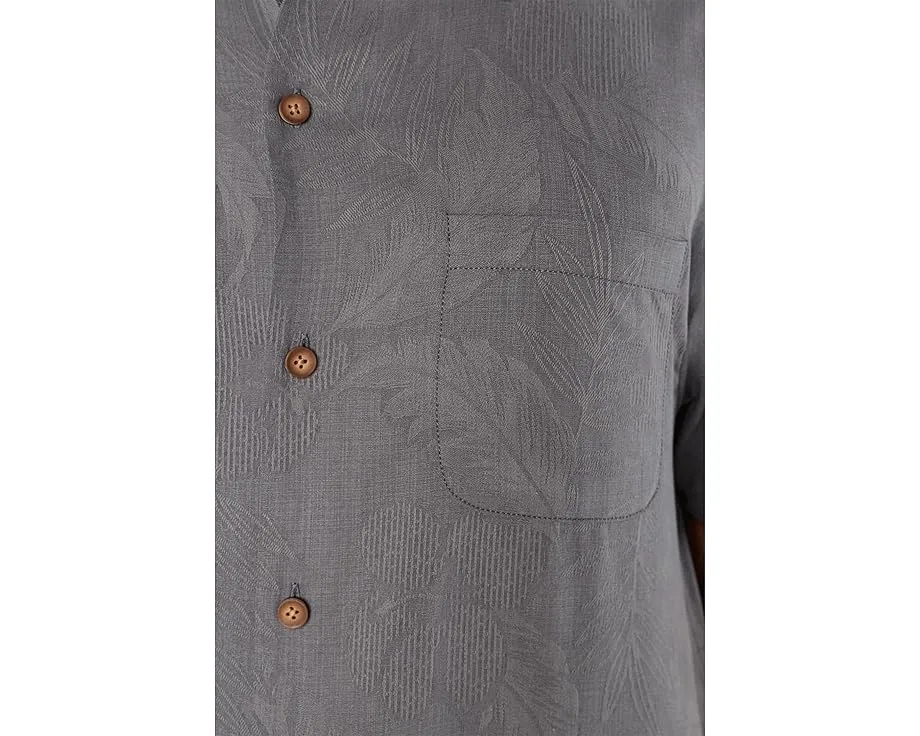 Шелковая рубашка Tommy Bahama Catch Of The Day с жаккардовым узором и вышивкой