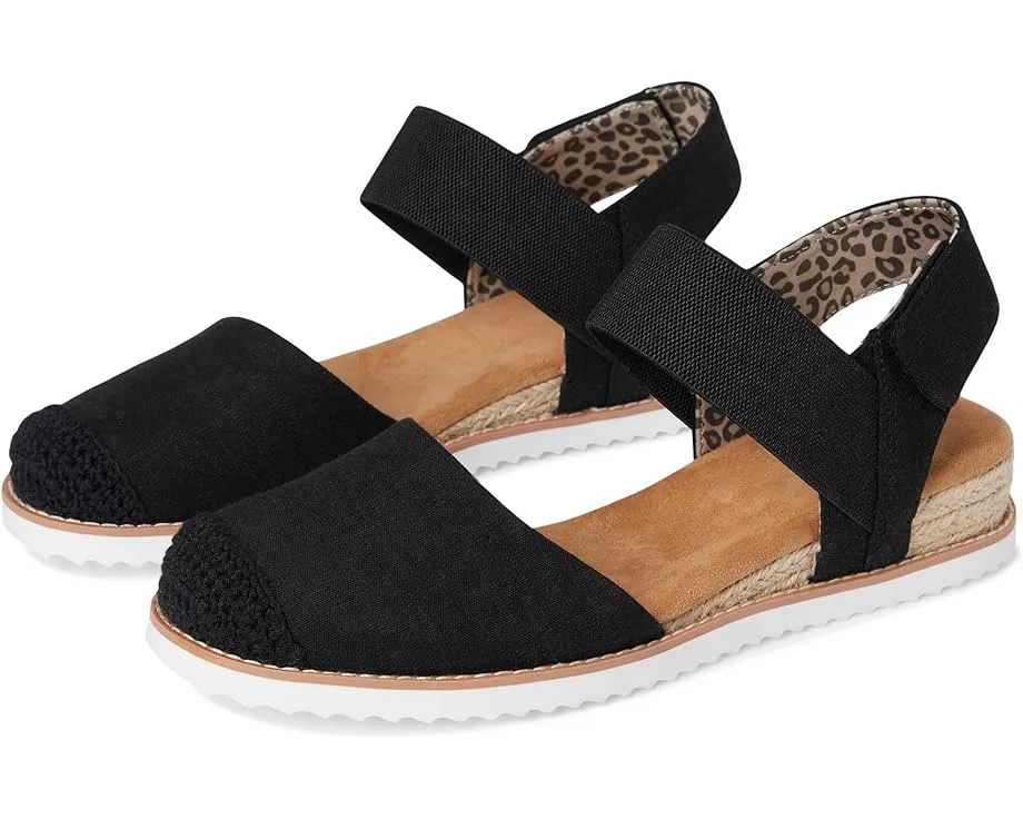 Сандалии BOBS from SKECHERS Desert Kiss Sun Shining на джутовой подошве