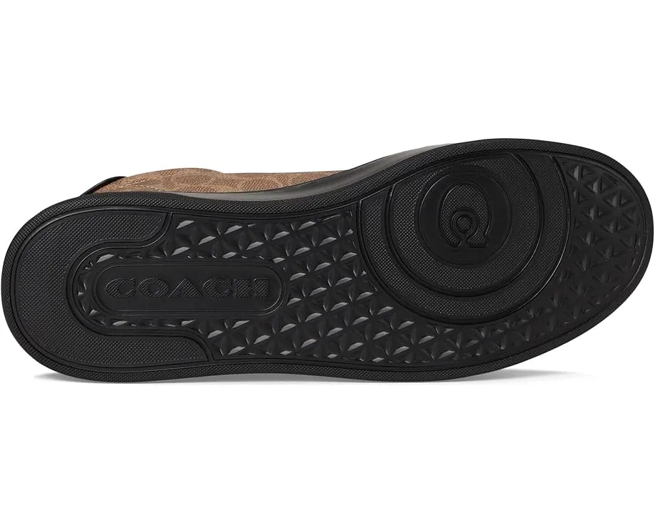 Кроссовки High Line из фирменного полотна COACH с круглым носком на подошве EVA