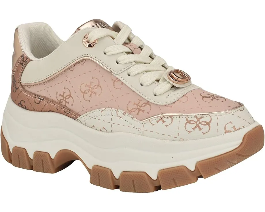 Кроссовки GUESS Berrett на платформе с фирменным узором