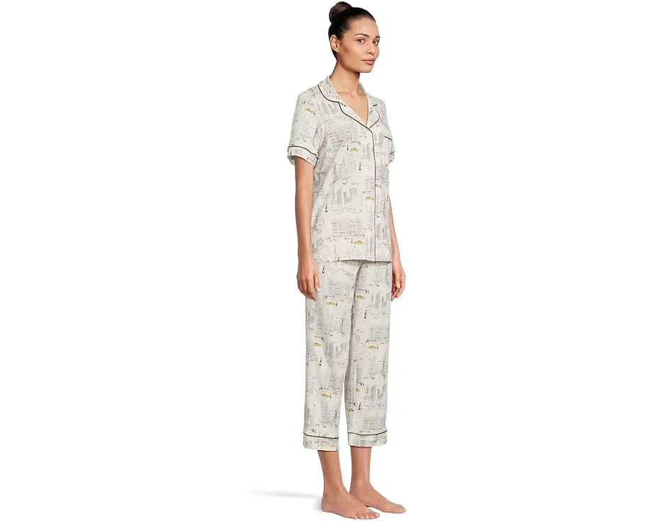 Короткий комплект пижамы Bedhead PJs из хлопкового трикотажа с короткими рукавами