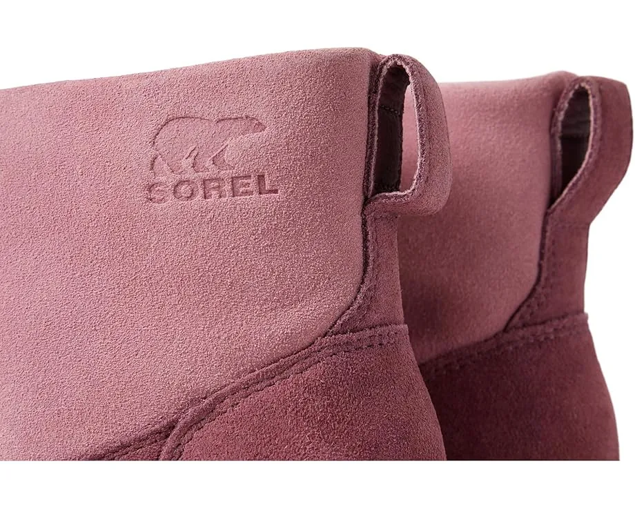 SOREL Детские зимние ботинки Explorer III Slip-On WP без шнуровки с замшевым верхом
