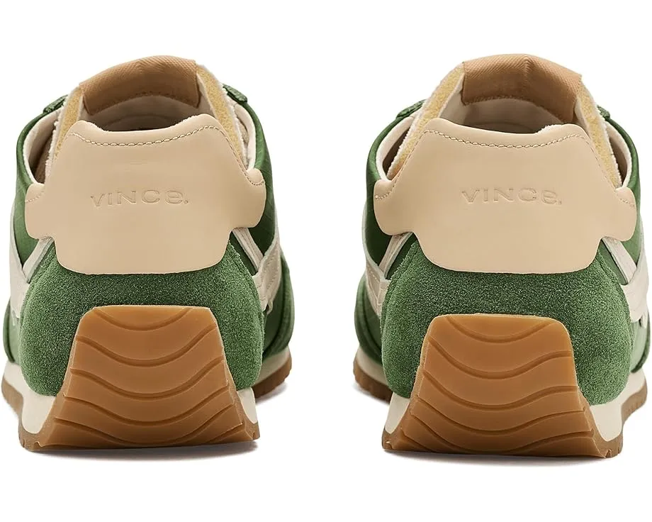 Кроссовки Vince Oasis Runner-W на шнуровке из мягкой кожи с контрастными деталями