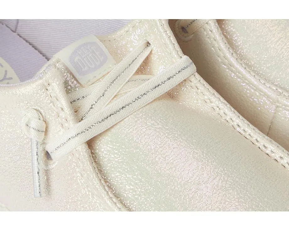 Детские слипоны Hey Dude Kids Wendy Dazzling с блестками и технологией Flex & Fold