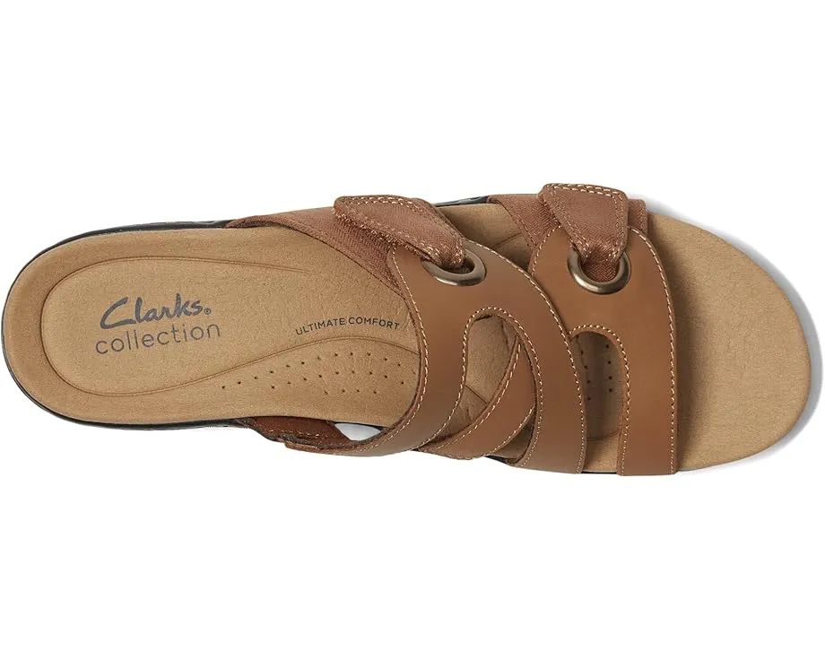 Сандалии Clarks Merliah 2 Cove на клиновидной подошве с застежками на липучках