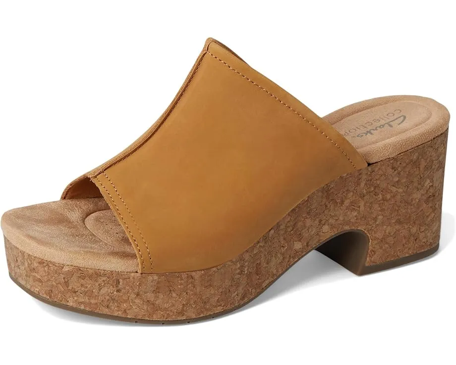 Сандалии Clarks Nerisa Vine на пробковом каблуке с мягкой стелькой