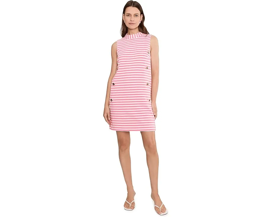 Платье Carmina Shift от Lilly Pulitzer с золотыми пуговицами