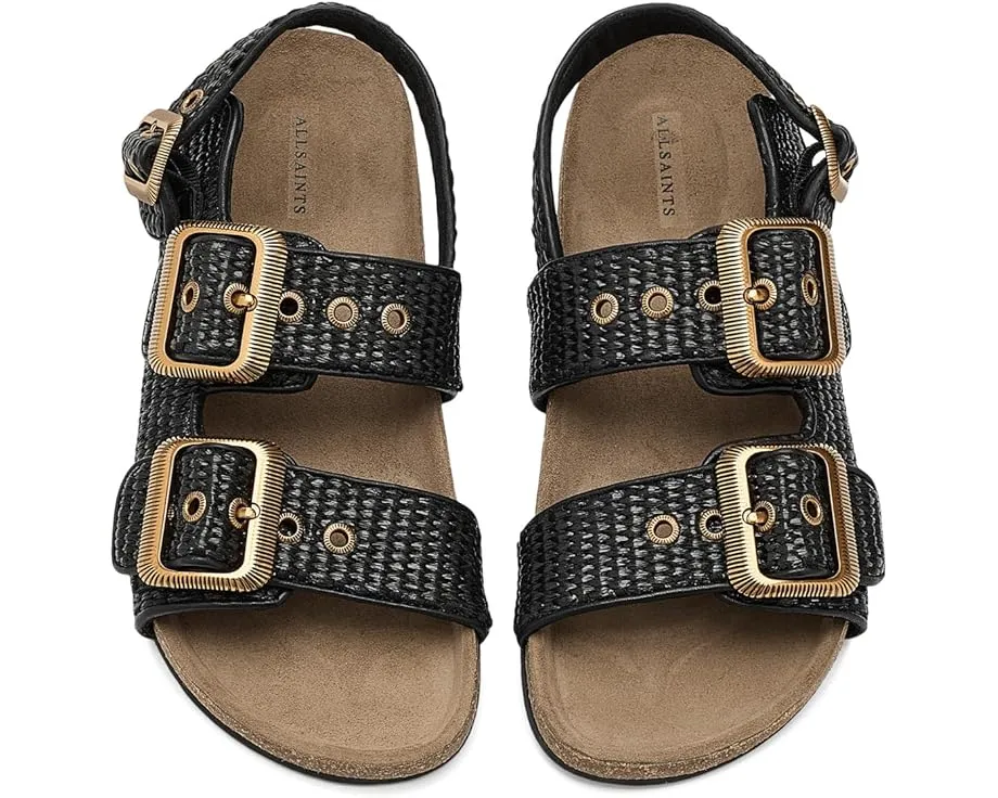 Босоножки Staffa AllSaints из рафии с западными пряжками