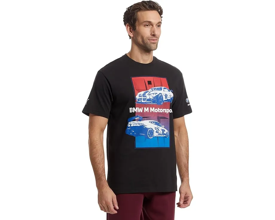 Футболка BMW M Motorsport Graphic с гоночным принтом и свободным кроем