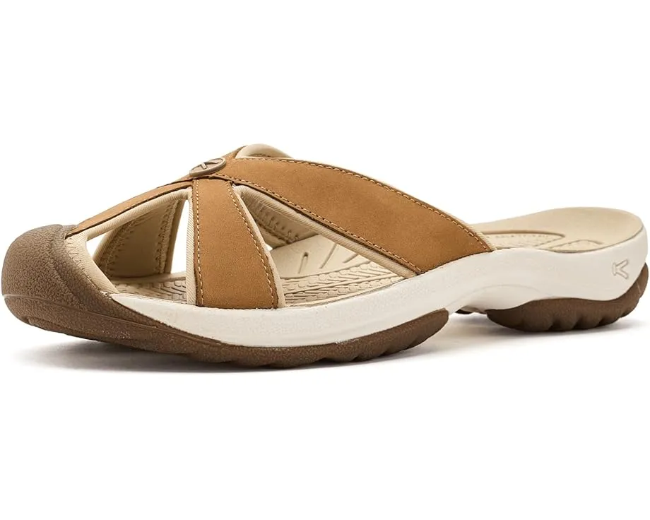 Сандалии KEEN Bali Leather Slide с защитой для пальцев и быстросохнущими ремнями