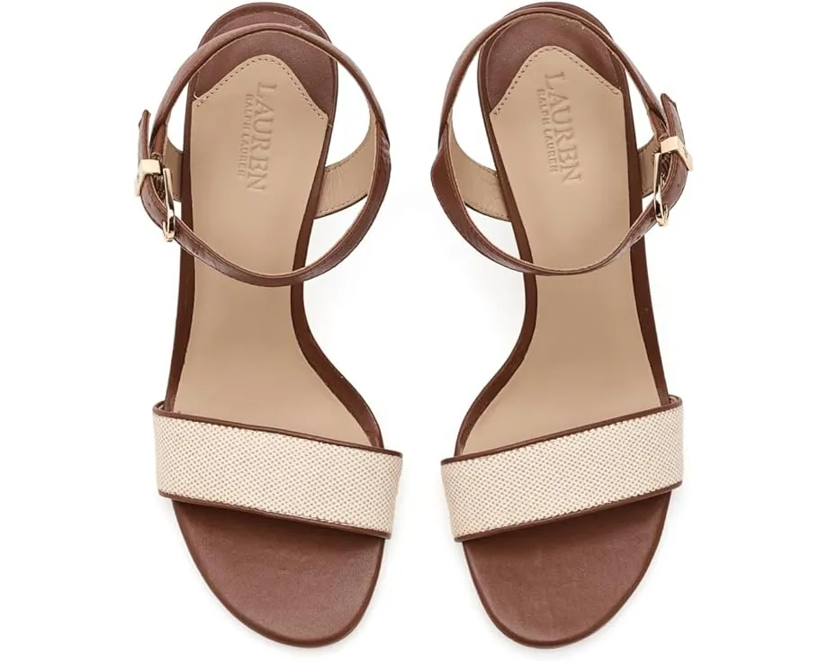 Сандалии Gwen из кожи Nappa и канваса Lauren Ralph Lauren