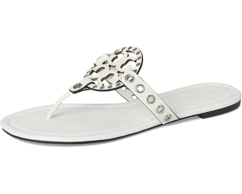 Босоножки Tory Burch Miller Eyelet с металлическими люверсами и логотипом