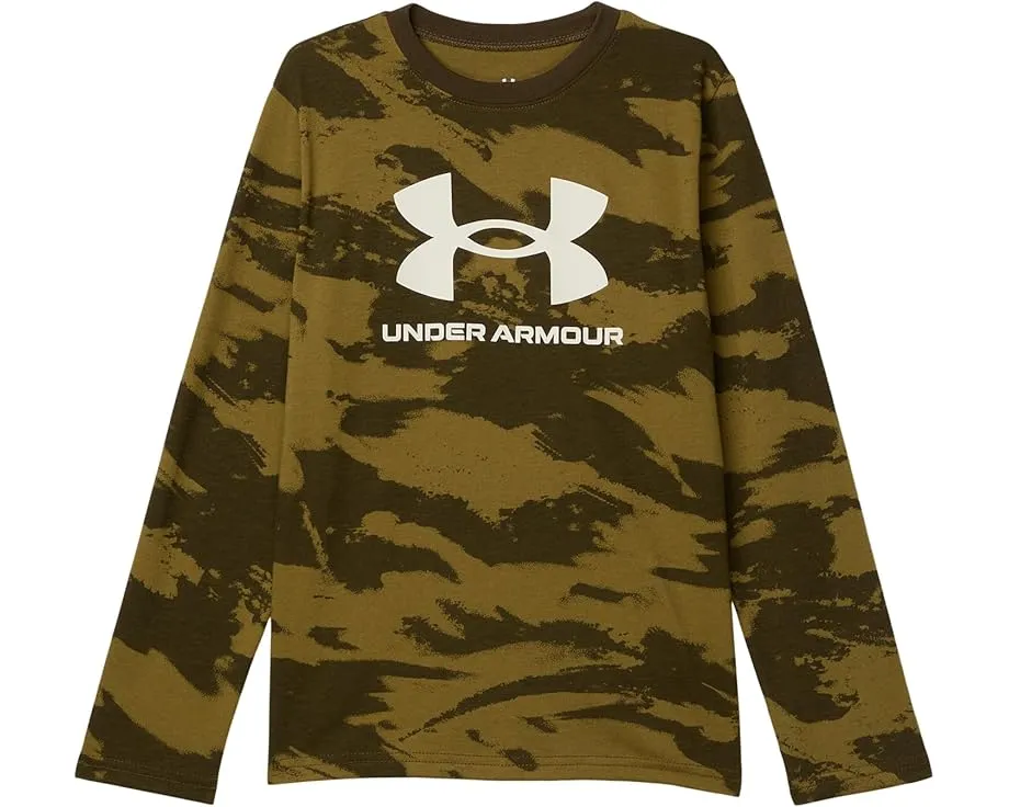 Футболка Under Armour Kids с камуфляжным принтом и мягкой текстурой