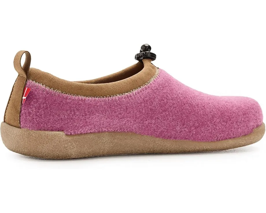 Тапочки Samso из шерстяного войлока с натуральной резиновой подошвой и регулируемым шнурком