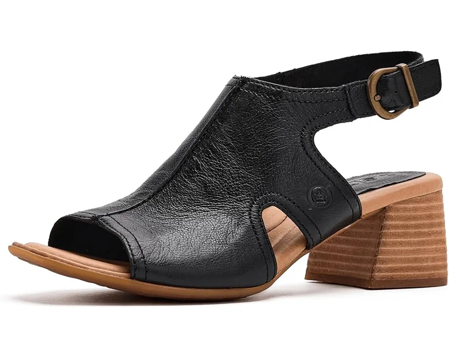 Сандалии Born Swinton с каблуком из натурального дерева