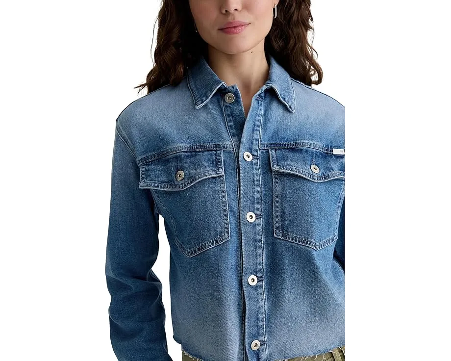 Короткая рубашка-куртка Valleta Utility в цвете Abyss от AG Jeans