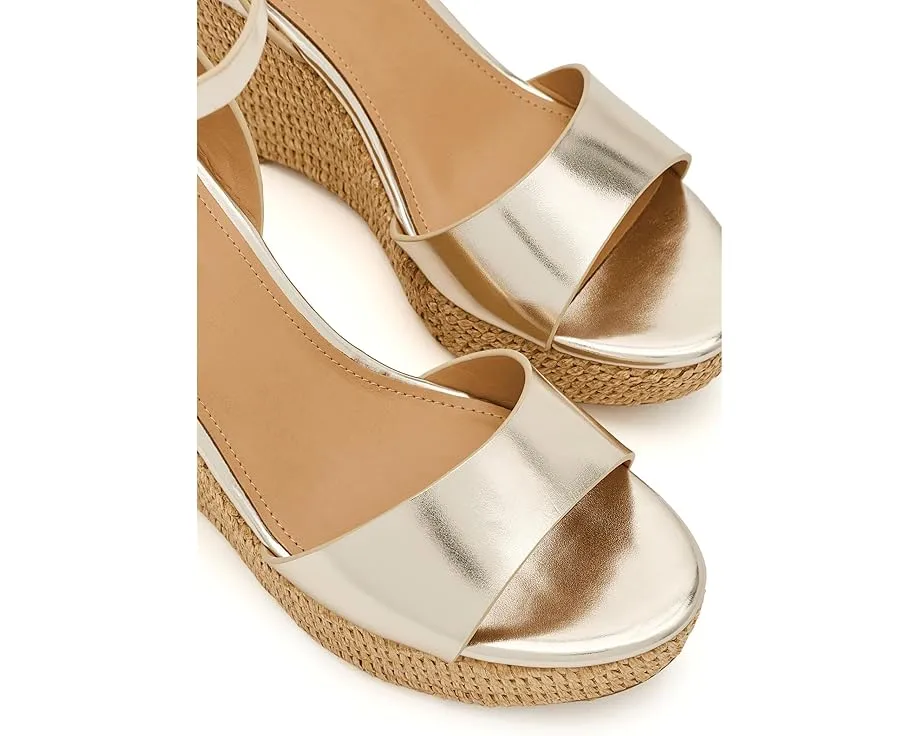 Босоножки Nine West Hanlow на танкетке черные