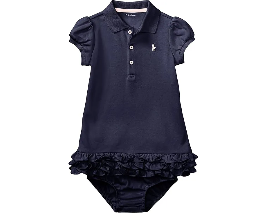 Детское платье Polo Ralph Lauren Kids с рюшами и блумерами