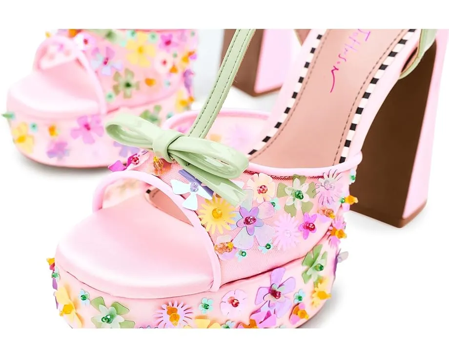 Босоножки Blue by Betsey Johnson Melodie на платформе с бантом и пайетками