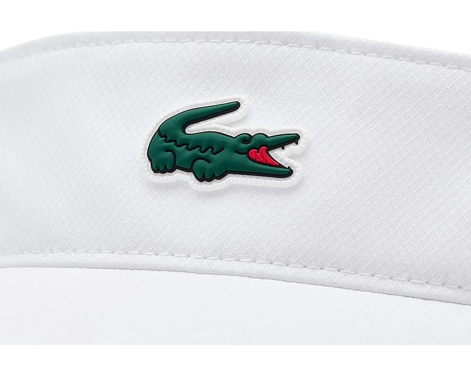 Спортивный козырек Lacoste из тафты с влагоотводящей подкладкой