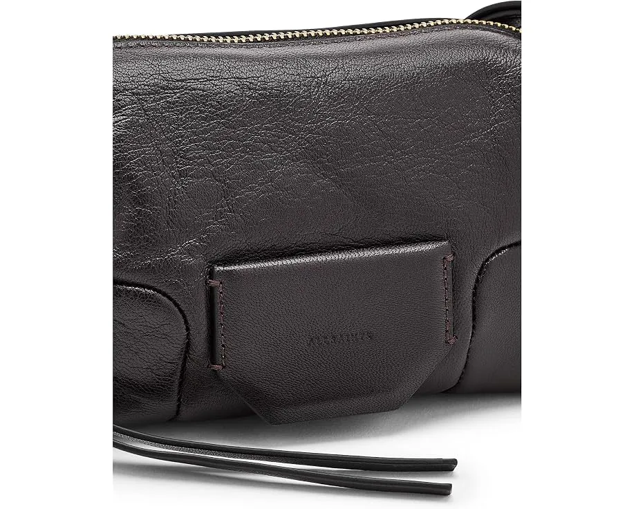 Мини сумка AllSaints Ares Micro Xbody из кожи ягненка