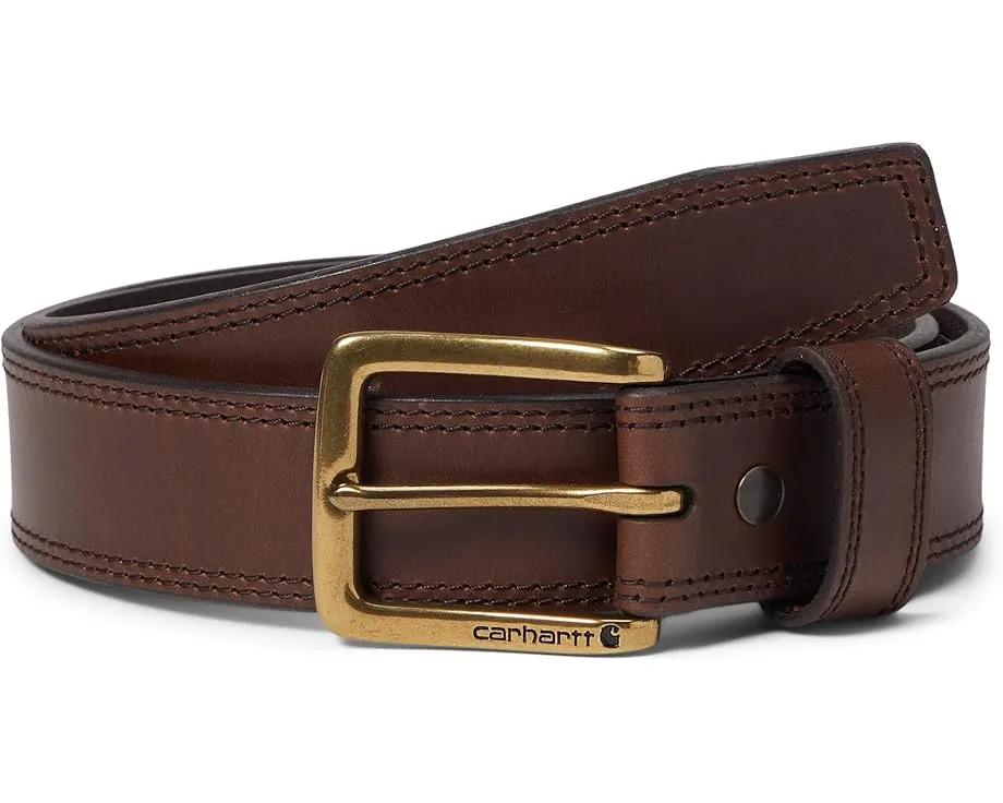 Кожаный ремень Carhartt Leather Engraved Buckle с гравировкой