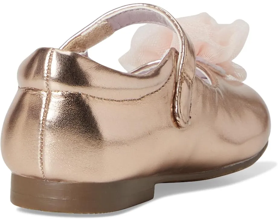 Nina Kids Туфли Bluee для малышей с косым носком и цветочным декором