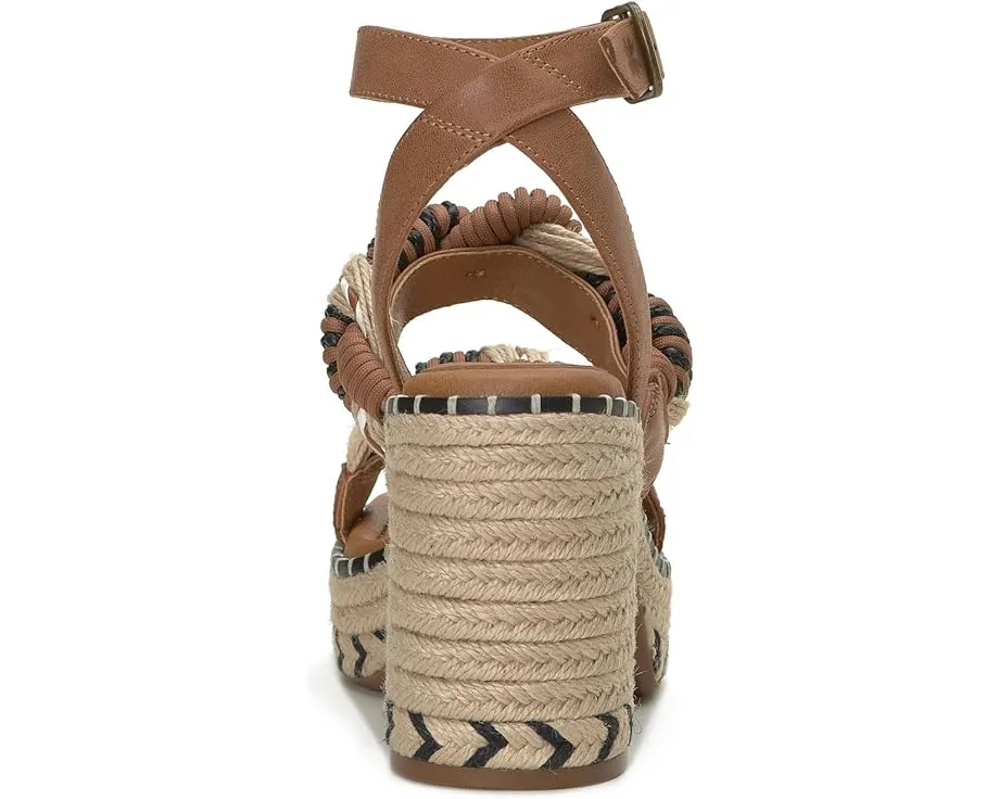 Сандалии Jewelly от Lucky Brand с двумя кожаными ремешками и высоким каблуком