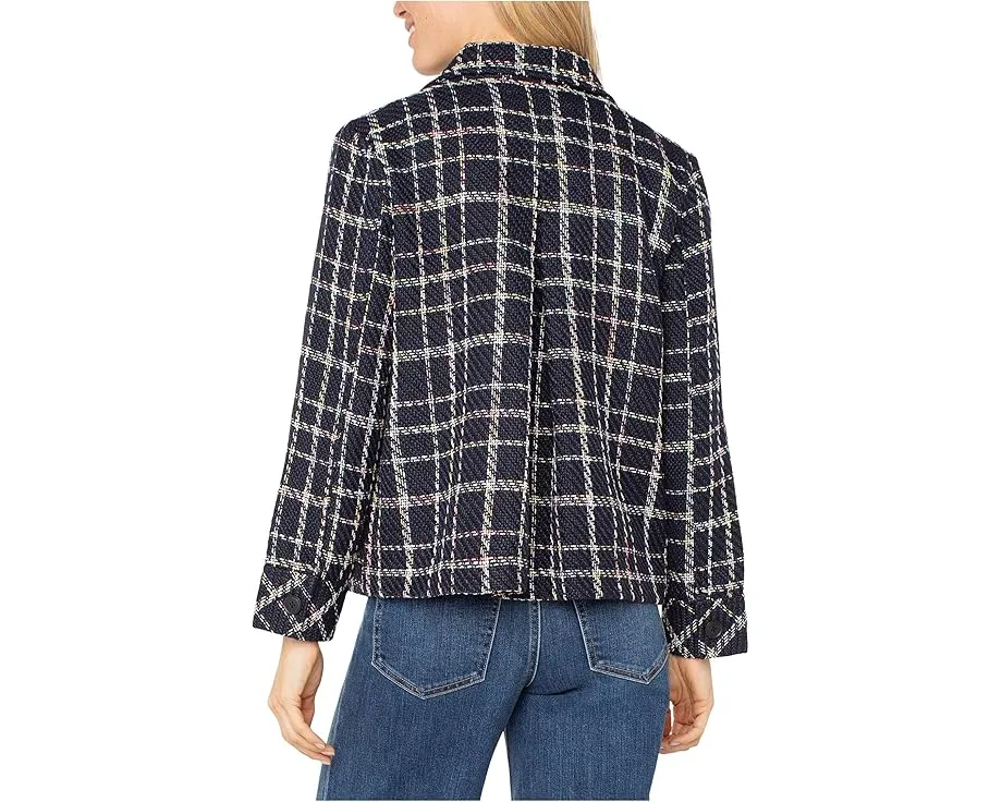 Пиджак с плиссированной спинкой и клетчатым принтом от Liverpool Los Angeles