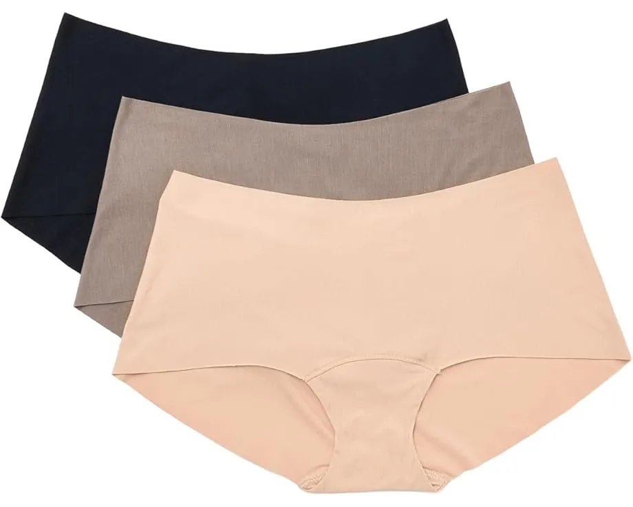 Набор из 3 стрингов Commando 3PK BS05 из мягкой ткани Butter с бесшовной отделкой