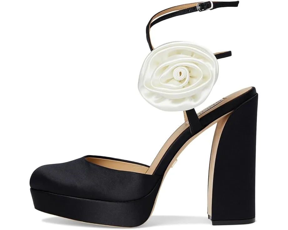 Badgley Mischka Туфли Janessa на платформе с крупным цветком и ремешком