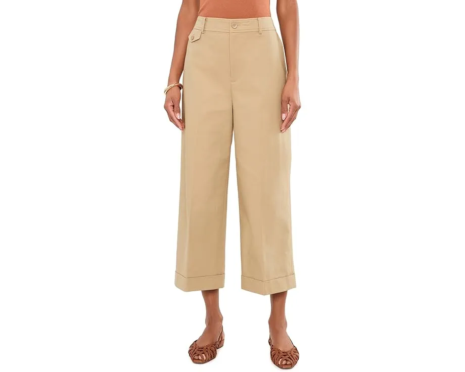 Укороченные брюки из двухслойного стретч-хлопка Lauren Ralph Lauren