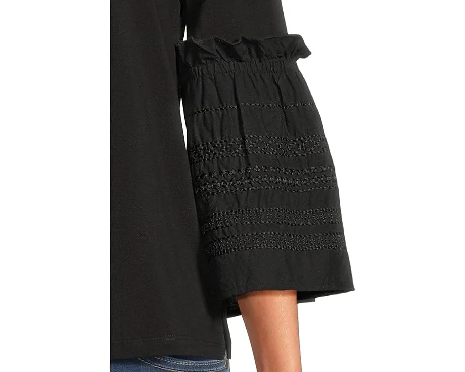 Блуза Liverpool Los Angeles с вышивкой и рукавом три четверти из вискозы