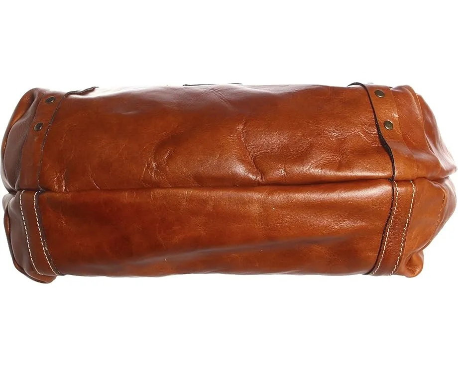 Кожаная сумка-тоут Patricia Nash Benvenuto с двойными ручками и замком