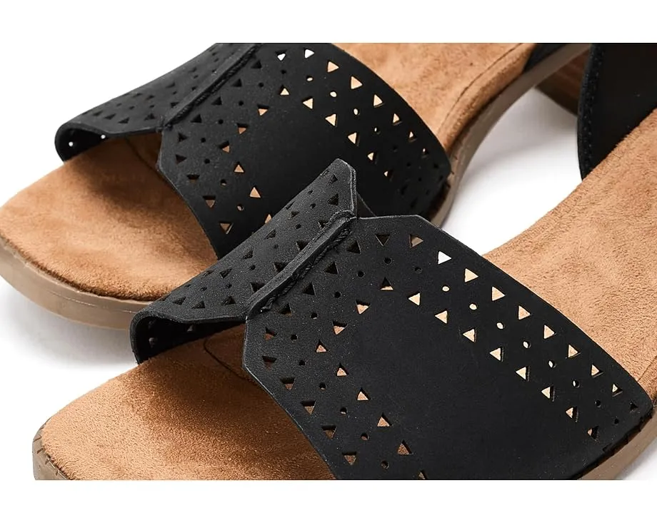 Сандалии TOMS Eloise на каблуке с квадратным носком и стопкой кожи