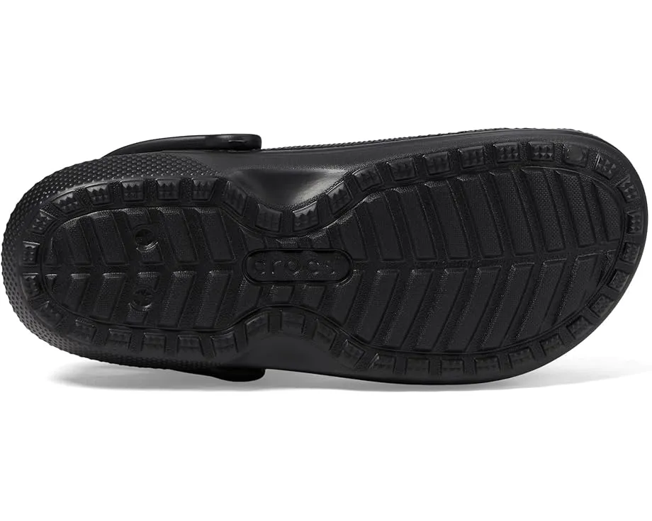 Классические утепленные кроксы Crocs с искусственным мехом и регулируемым ремешком