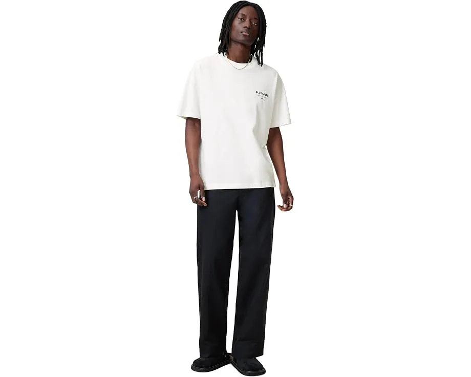 Футболка AllSaints Underground с коротким рукавом в цвете Ashen White