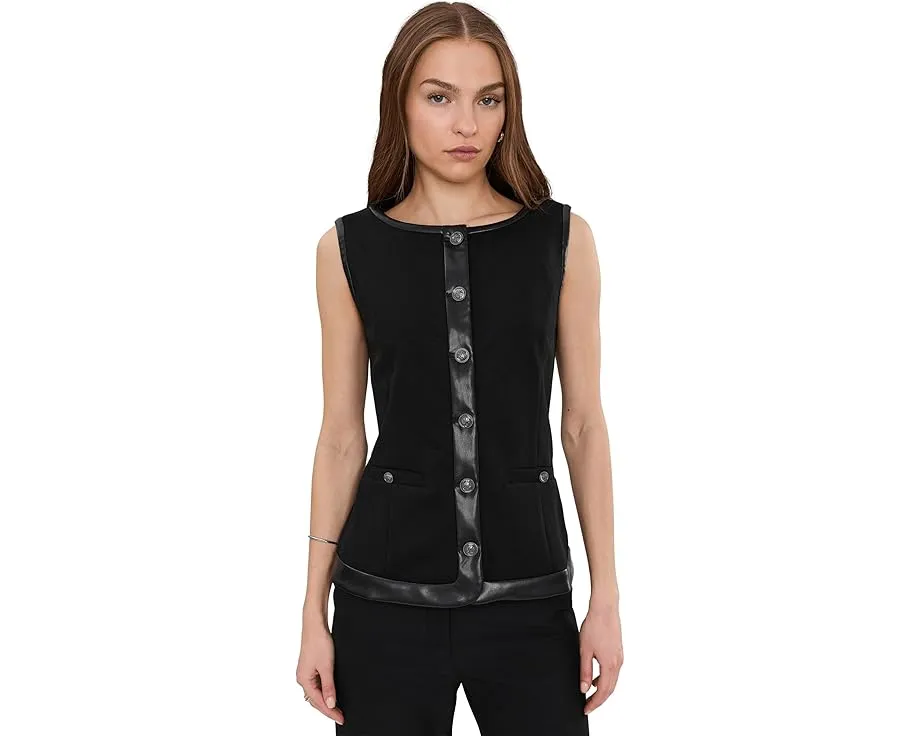 Жилет Liverpool Los Angeles с лодочкой и отделкой из искусственной кожи