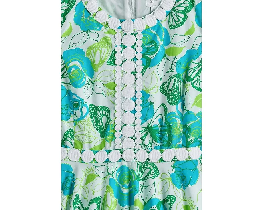 Платье Lilly Pulitzer Kids Idala с расклешенной юбкой и кружевной отделкой для девочек