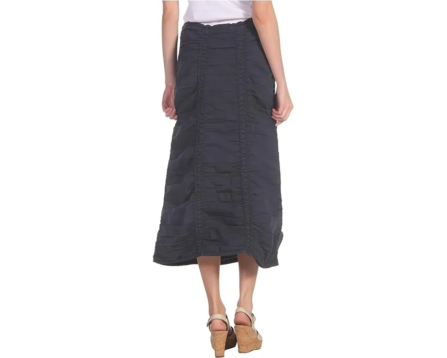 Юбка XCVI Stretch Poplin с двойными сборчатыми панелями и завязкой на талии