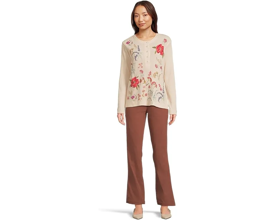 Mixed Media Henley Thermal